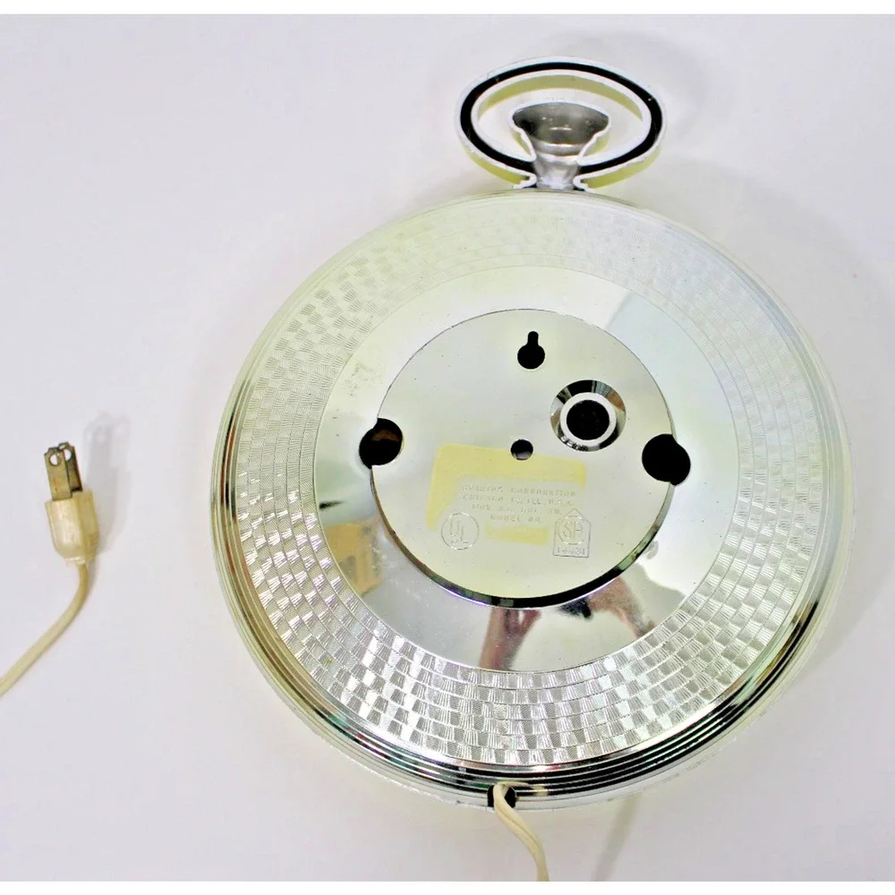 Vintage 1960s Spartus Electric Wall Clock, Bar Open/ Closed, Retro Man Cave